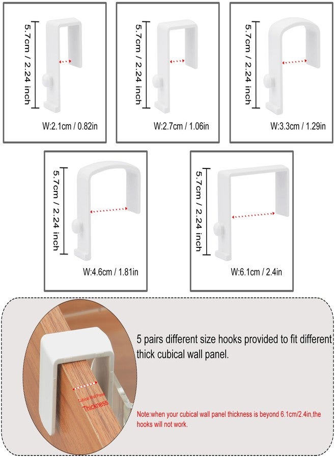 MATIMASU Acrylic Hanging Bedside Shelf - Multiple Purpose Bedside Caddy For Bed/Bunk Bed,Cubical Wall Shelf Storage Organizer File Holder For Home Office(Clear) - Image 3